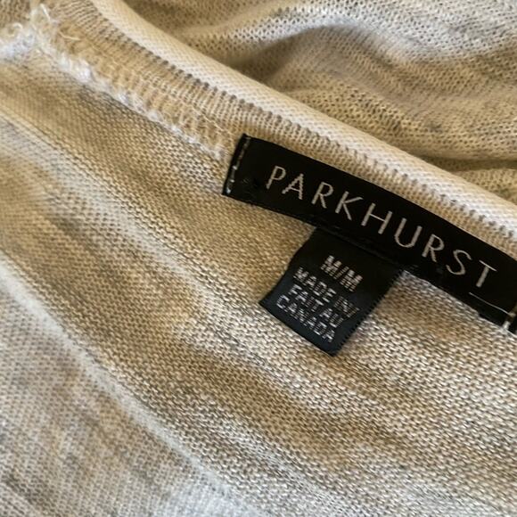 Parkhurst Spring / Summer Linen Blend V- Neck Pullover Sweater - Picture 2 of 7